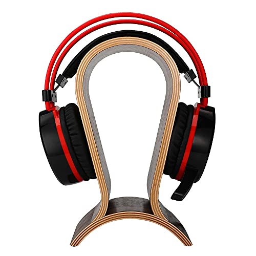 Headphone Stand Wood, Headset Stand for Desk, Walnut Gaming Headphone