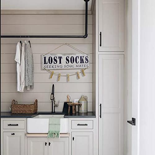 Lost Socks Laundry Sign Laundry Room Decor Lost Socks Seeking Soul