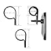 Small UTV Clear Rear View Center Mirror for 1.5