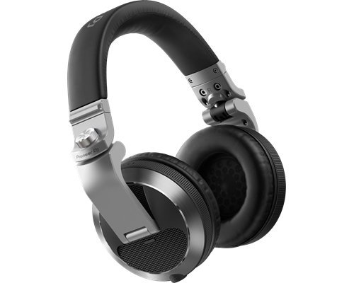Pioneer HDJ-X7-S Over-Ear DJ Headphones, Silver