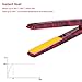 CHJPRO Mini Hair Straightener, Mini Flat Iron for Short Hair Bangs, Travel Size, with Storage Bag (Rose)