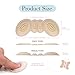 Shoe Inserts for Women - Heel Pads, Heel Inserts for Shoes That are too big, Heel Cushion, Heel Grips, High Heel Inserts by Famel (Pack of 4 Pairs)