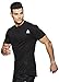 Reebok Men's Supersonic 2.0 Crewneck Activewear T-Shirt Designed with Performance Fabric - Black - Speedwork, X-Large