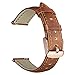 TRUMiRR Watchband for Fossil Women's Gen 5 Julianna, Crazy Horse Genuine Leather Watch Band Quick Release Strap Rose Gold Stainless Steel Buckle Wristband for Fossil Gen 5 Julianna