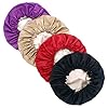Dusjhet-Shower-Cap--4-pcs-Large-Shower-Cap--38-cm-Extra-Large-Shower-Cap-for-Women--Waterproof-Polyester-Design-with-Inner-Satin-Layer-Adjustable-Shower-Cap-with-Buckle-and-Tightening-Belt Dusjhet Shower Cap – 4 pcs Large Shower Cap – 38 cm Extra Large Shower Cap for Women – Waterproof Polyester Design with…