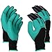 Runfish Gardening Gloves, Women Garden Digging Gloves with Claws Protective Gear Gardening Tool for Gardeners (2 Pairs)