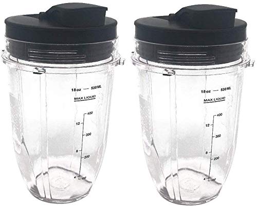 image for SharkNinj Ninja 2 Pack Small 18 Ounce Cup with Sip N Seal Flip Lids, F