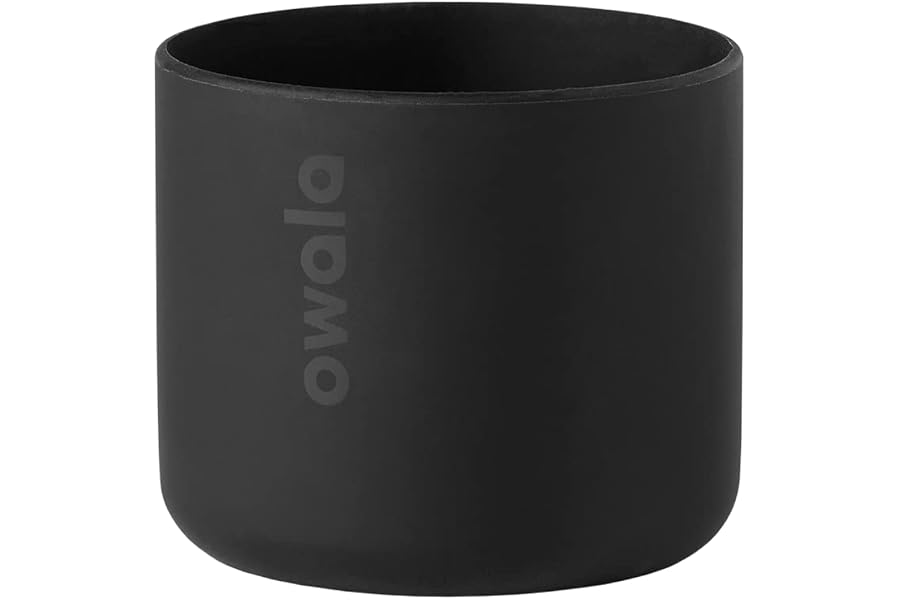 Owala Silicone Water Bottle Boot, Anti-Slip Protective Sleeve for Water Bottle, Protects FreeSip, Twist, and Flip Stainless Steel Water Bottles, 24 Oz, Black
