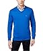 Tommy Hilfiger Mens Knit Ribbed Trim V-Neck Sweater