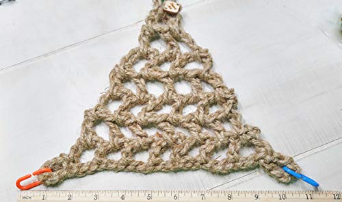 Bird Cage Hammock, Natural Jute Twine - Thumbnail 4