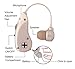 Best Hearing Amplifier, Personal Sound Enhancer amplifier, one PR44 button cell battery use up to 100 hours. 4 sizes of ear buds fit most customers. New flexible tube best fit over ear.