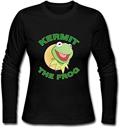 Clothing Women's Kermit The Frog Long Sleeve T-shirt Medium Black