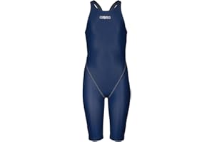 ARENA Girls Girls' Open Back Racing Tech Suit Powerskin St Next Kneeskin Swimsuit
