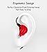 SXGINBT IEM Earbuds,Cute Earbuds for Girls, Cool Earbuds with Mic,Wired Gummy Earbuds for PSP 5S 6S S7 S8 S9 S10 Earphones,Quad Driver Foam Run Earbuds(Red)