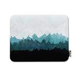 Mugod Mouse Pad Misty Foggy Coniferous Mountains