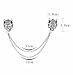 MauSong Chain Dragon Wolf Tiger Brooches Collar Pins Ginkgo Biloba Lapel Pin Brooch Pins Men Silver