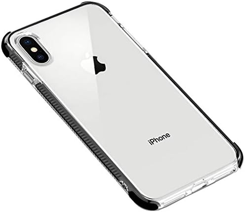 SUBESKING Compatible for iPhone XR Case,Cute Slim Fit Hybrid Drop Protection Flexible TPU Back Soft TPE Shockproof Phone Cover Cases for Women Girls Men Boys 6.1 Inch(Black)