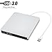 PowMax External CD Drive YIKUER USB 3.0 Slim Portable DVD/CD-RW Burner-Drive-Write With Built-in USB 3.0 Cable For Apple Macbook-Macbook Pro-Macbook And Laptop /Desktops Win 7/8.1/10 and Linux OS