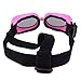 Outdoor Dog Sunglasses Anti-UV Eye Protection Goggles Waterproof Windproof Anti-Fog for Small Pet Puppy Cat (Pink)