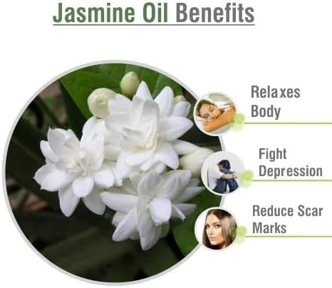 Jasmine Essential Oil 100% Pure & Natural - Undiluted Uncut Cold Pressed Aromatherapy Premium Oil - Therapeutic Grade - 50 ML - Image 4