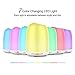 Essential Oil Diffuser, 2 Pack Aromatherapy Diffuser for Essensial Oils Portable Ultrasonic Cool Mist Humidifier with 7 Color Light, Adjustable Mist Mode, Waterless Auto Off for Baby Home Office