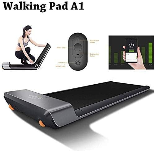 XIAOYU Folding Motorised Treadmill, Walking Pad A1 Treadmill Smart Foldable Walking Machine with Remote Control, No Noise & Comfortable Fitness Equipment, Two Modes of Operation