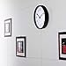Large Wall Clock Silent & Non-Ticking - Modern Quartz Design - Decorative 12-Inch Black Clock - by Utopia Home