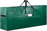 Christmas Tree Storage Bag Extra Large up to 9 ft Disassembled Artificial Xmas Tree is Durable Water Resistant Protection from Dirt Dust Bugs, etc. +Bonus Side Handles (Extra Large, Dark Green)