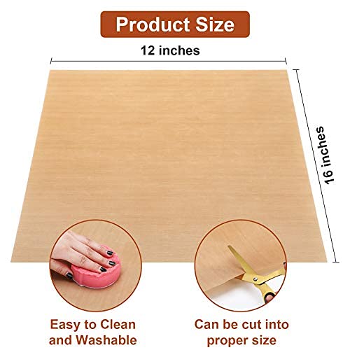 PTFE Heat Transfer Sheets, 8 Pieces Heat Press Paper 12 x 16 inches