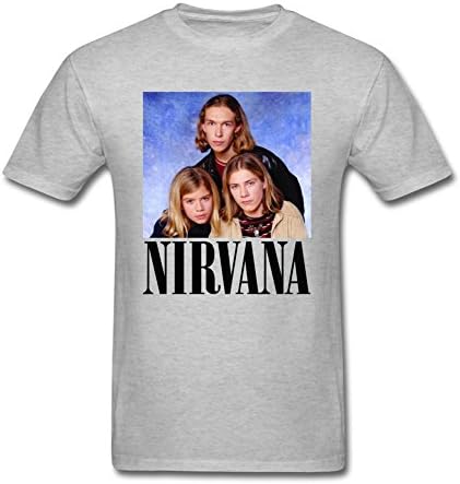 Cindy Queen Men's Hanson Band Nirvana Adult T-Shirt Size XL Grey