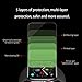 【Upgraded Version】【Full Glue Coverage】 Apple Watch Series 4 44mm Screen Protector, TopACE 9H Hardness Full Coverage Bubble Free Tempered Glass 0.3mm Film for Apple Watch Series 4 44mm (Black)