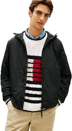 Chaqueta con capucha para hombre Mw0Mw38905, negro, L