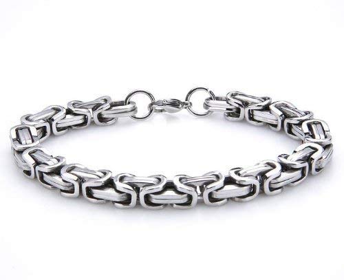 Silvity Männer Königs ketten-Armband Edelstahl High-Tec Biker Länge frei wählbar 103208-20