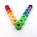 R.Flower 1000PCS Multicolor Bright Beads Plastic Craft Pony Beads 6x9mm for Jewelry Making Kids DIY Bracelets Necklaces