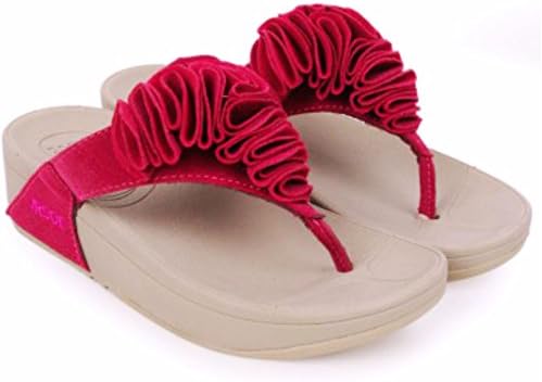 Womens Pink Toning FLIP Flops Ladies Low High Wedge Heel Sandals
