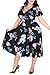 Nemidor Women's V-Neckline Stretchy Casual Midi Plus Size Bridesmaid Dress