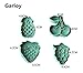 Cookie Cutter Embossing Mold Set By Garloy(4 Pack),Mini Christmas Fruit Theme Cute Cookies Cake Topper Sugar Craft Chocolate Plunger Cutter Mold,Spring-loaded Handle,Food Safe Plastic(Colors May Vary)