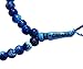 Marble Blue Plastic Tasbih with Allah Muhammad Beads - 7mm Muslim Prayer Beads Rosary