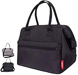 esafio Fashion Insulated Lunch Box, Portable Cooler Bag, Reusable Lunch Tote Bag for Women, Adult, Students