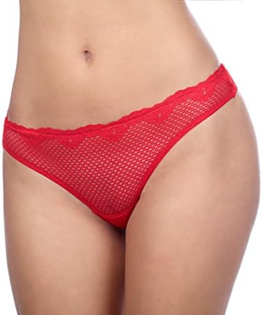 Timpa Duet Lace Thong Style 615700 (CHINESE RED, S)