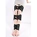 Ueasy Adjustable Authentic Bandages to Correct O- Type Legs X-Type Legs 3 Kits Available O Form X Legs Form Correction Band One Size Fits All Black (Black, Type 1)
