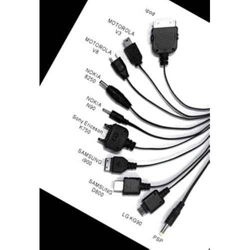 10 In 1 Universal Charger USB Cable For Multiple Cell Phones Black Cell Phones & Accessories, Accessories, Cables
