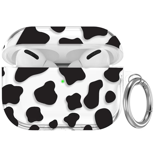 AirPods Pro 3rd Gen Case Clear Cow Print