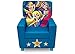 Delta Children DC Super Hero Girls High Back Upholstered Chair, MySize Double-Sided Storage Easel, 17.5 lb