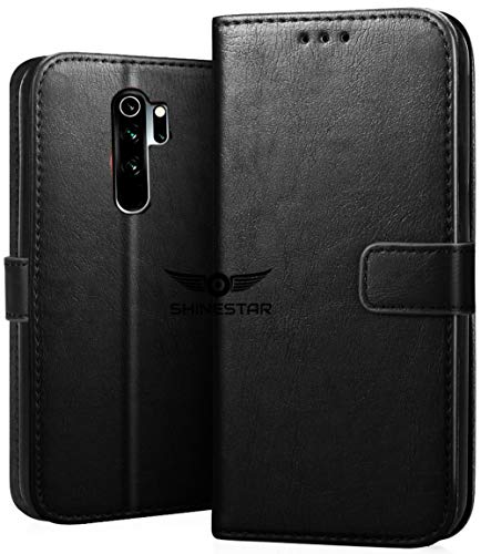 SHINESTAR PU Leather Flip Wallet Case with TPU Shockproof Cover for Xiaomi Redmi Note 8 Pro (Xiaomi Redmi Note 8 Pro, Cl