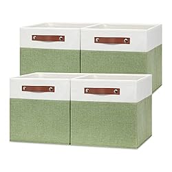 Temary 12 Inch Fabric Storage Cubes Storage Bins