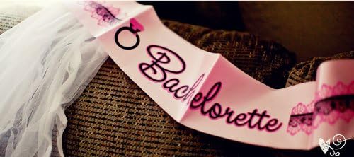 Bachelorette Wedding & Bridal Shower Party Satin Sash