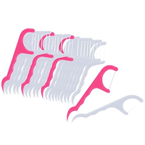 25pcs/1 pack Dental Floss Picks 2 in 1 Toothpick Teeth Cleaning Oral