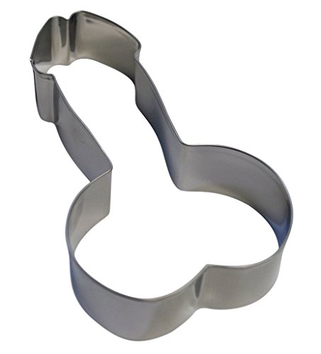 Bachelorette Basics | Bachelorette Party Penis Cookie Cutter | Stainless Steel | 5 Inches Long