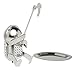HIC Tea Infuser with Drip Tray, Rock Climber, 18/8 Stainless Steel